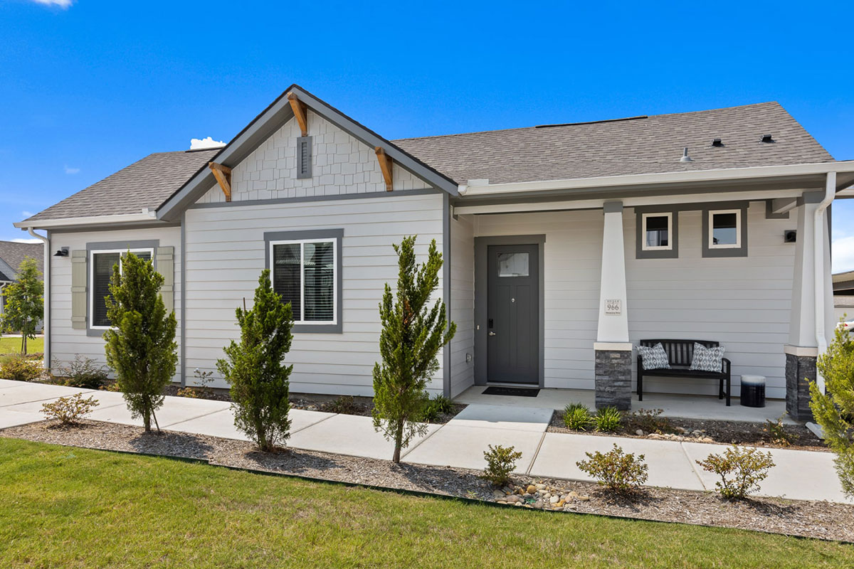 landscaping and front of home