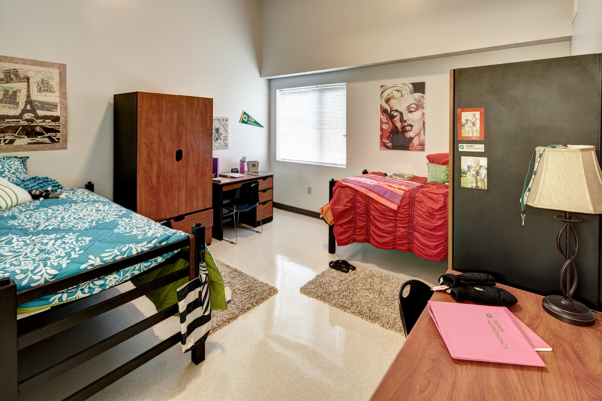 Dorm room at SUNY