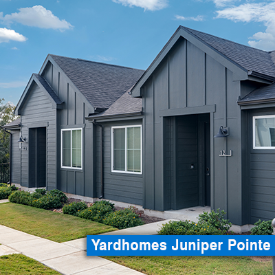 Yardhomes Juniper Pointe is a Build-to-Rent community that was built by BBL Building Company in San Antonio, Texas.