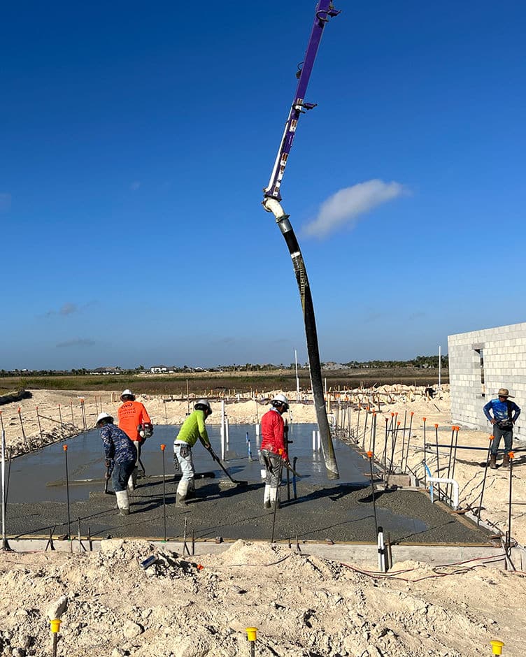 bbl staff laying the foundation for a build to rent house